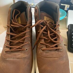 Levi Strauss Brown High-Top Sneakers